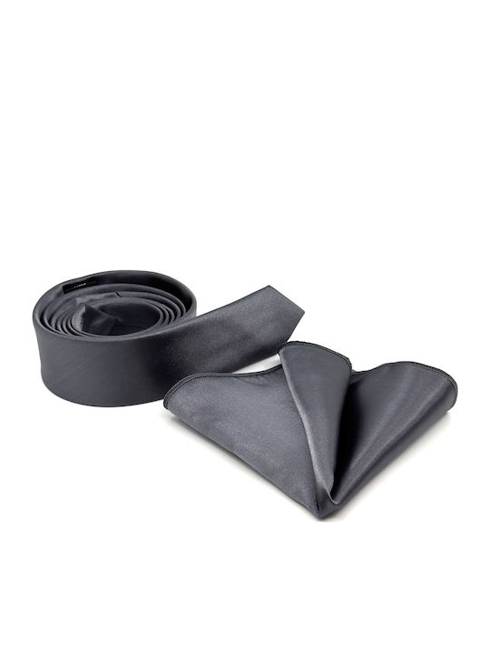 Legend Accessories Herren Krawatten Set Monochrom in Gray Farbe