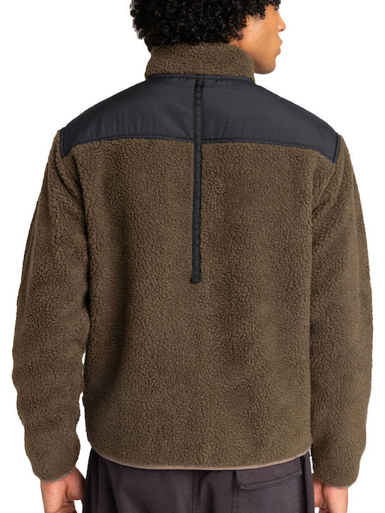 Quiksilver Shallow Water Ανδρική Ζακέτα Fleece Πράσινη