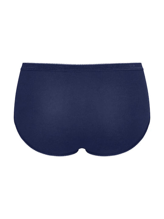 Basic Midi Women's Slip Cream, Grey, Blue