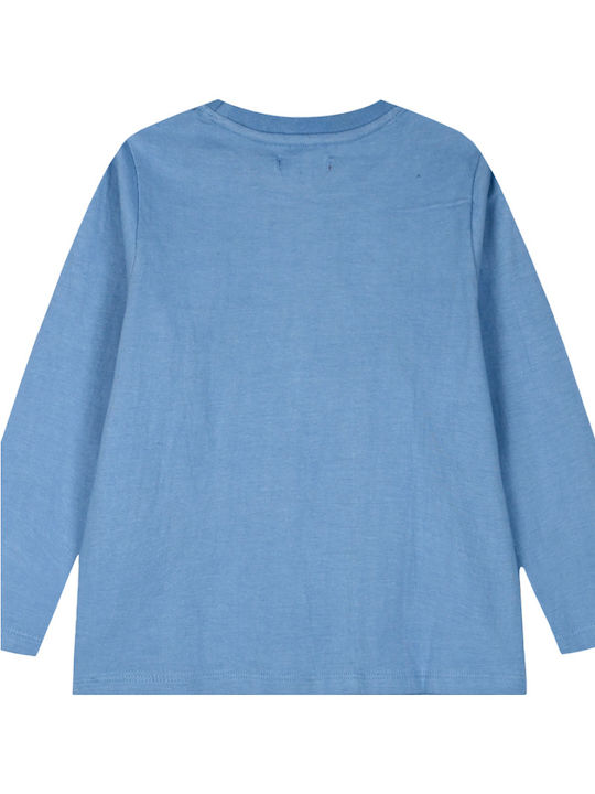 Energiers Children's Blouse Long Sleeve Light Blue