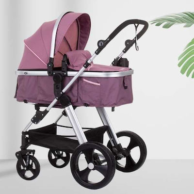 Adjustable 2 in 1 Baby Stroller Suitable for Newborn Rose Charm 6.4kg