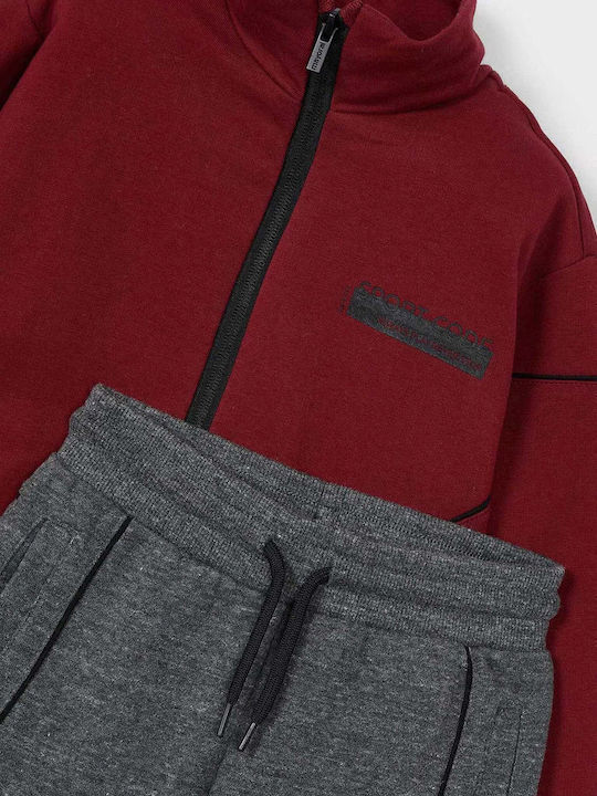 Kids Sweatpants Set Burgundy 2pcs