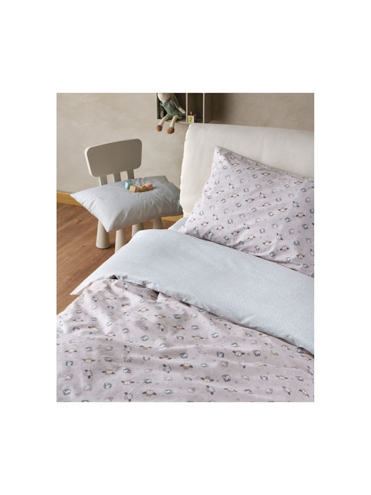 Kentia Bettwäsche-Set Einzel Baumwolle Gray 160x245cm 3Stück