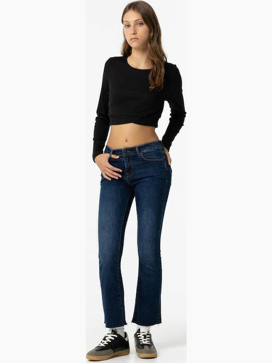 Παιδικό Crop Top Μακρυμάνικο Black