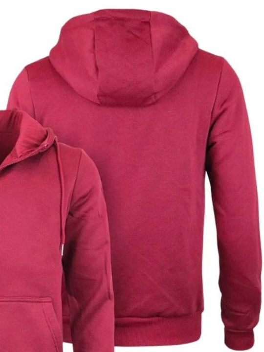 Sweatshirts Für Herren Mit Burgundischer Kapuze