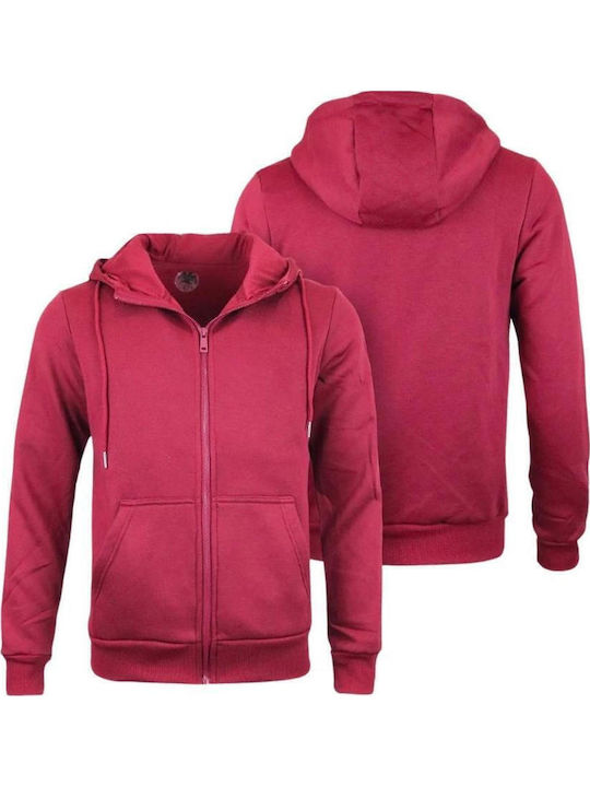 Sweatshirts Für Herren Mit Burgundischer Kapuze