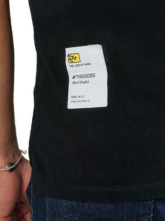 Kurzarmbluse Schwarz