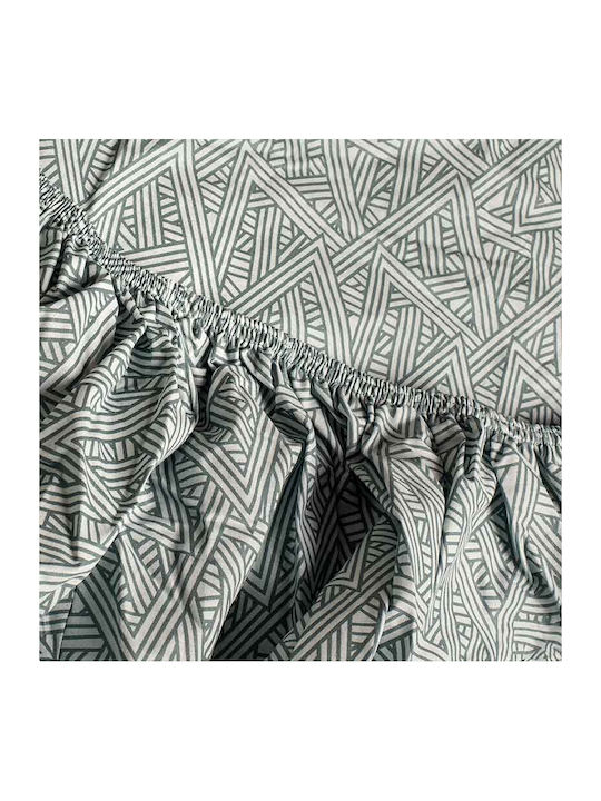 Cannon Cotton Fresh Σετ Σεντόνια Μονά με Λάστιχο 100x200+33εκ. N. Atlantic (3τμχ)