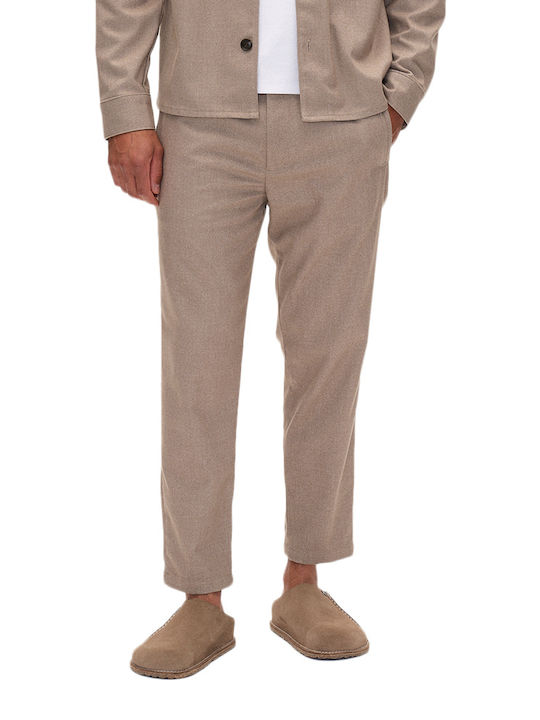 Gabba Monza Men's Trousers Elastic in Relaxed Fit Beige