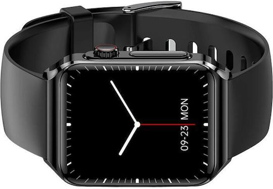 BlitzWolf BW-HL6 54мм Смартчасовник с Пулсомер (Black Silicone)