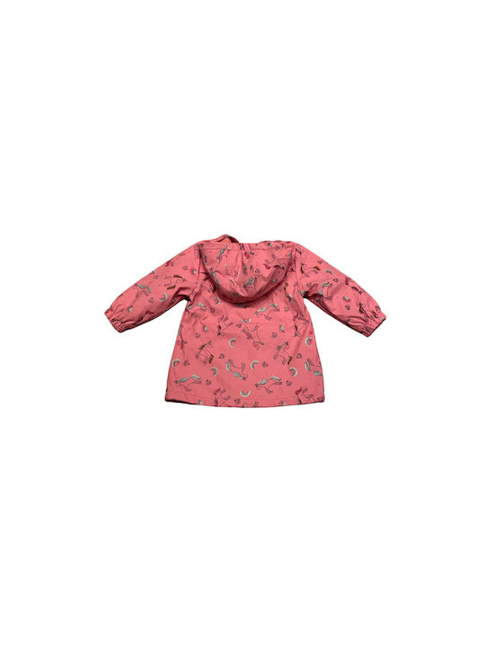 Losan Waterproof Kids Casual Jacket with Hood Pink