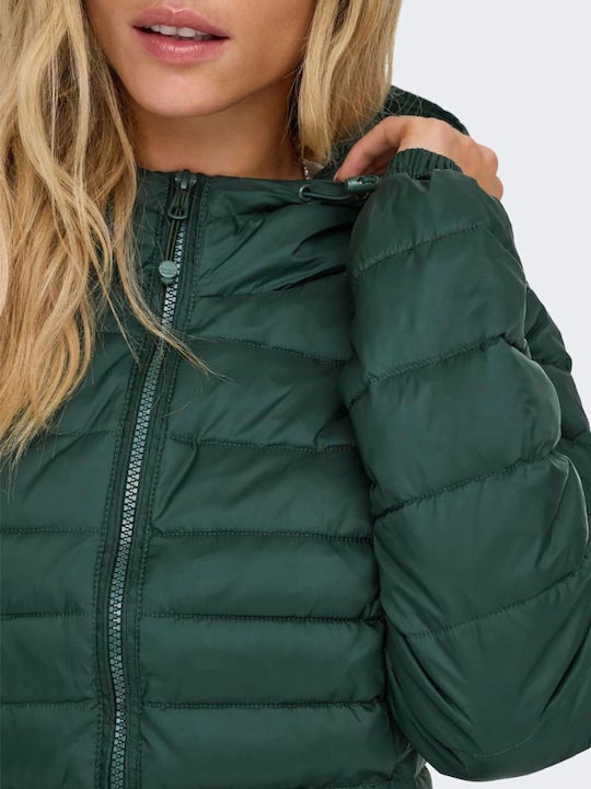 Only Women's Short Puffer Jacket for Winter Scarab