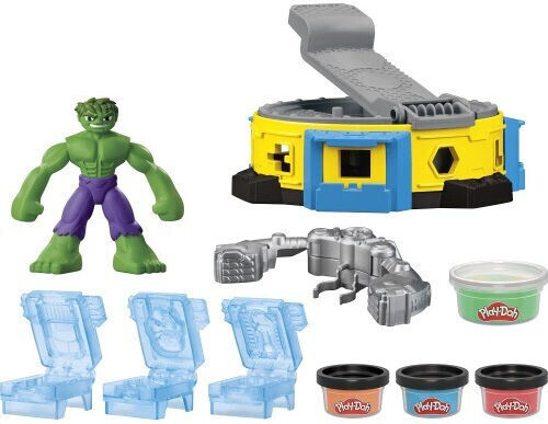 Hasbro Play-Doh Plasticine - Game Marvel Hulk Smash And Squish for 4+ Years