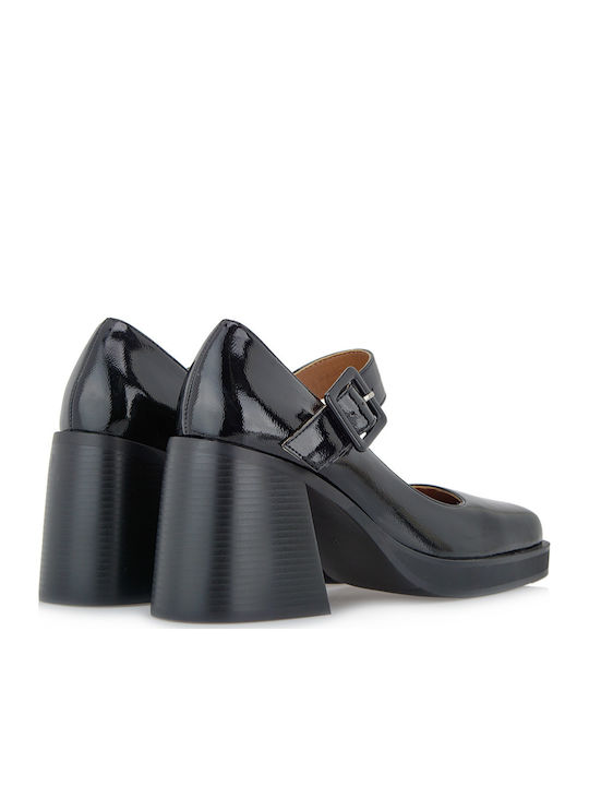 Pumps mit Riemchen & hoher Absatz Schwarz