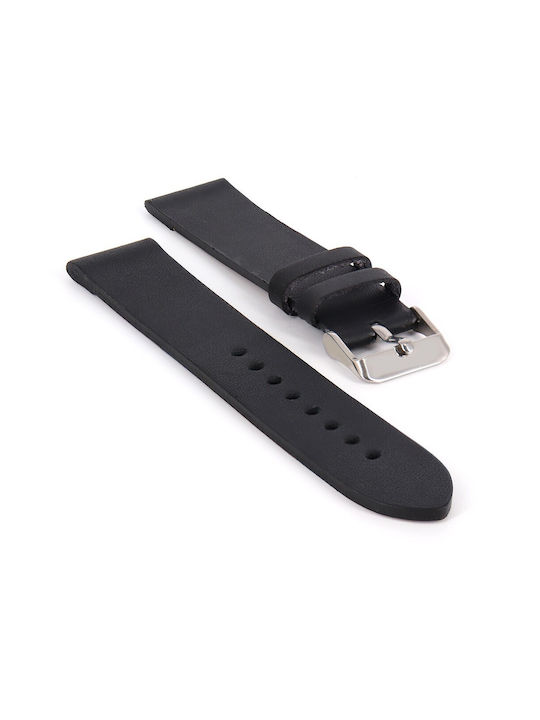 Tzevelion Leather Strap Black 20mm