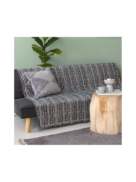 Palamaiki Basil Ριχτάρι Πολυθρόνας Chenille 180x180εκ. Grey