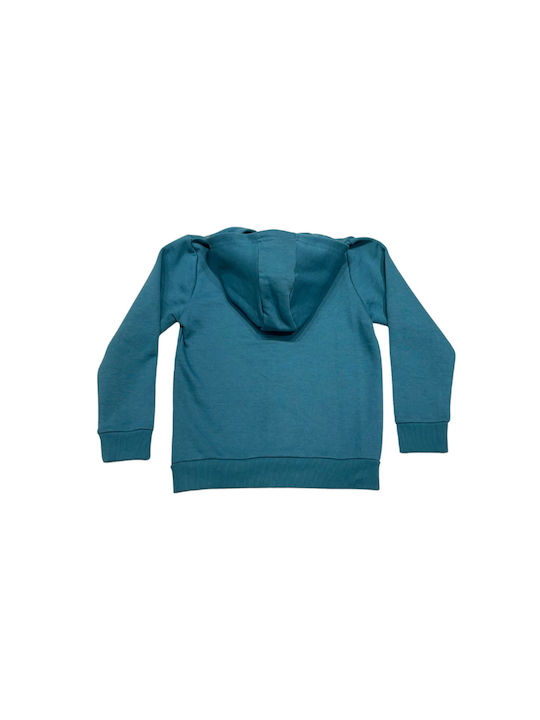 Losan Kids Sweatshirt Cardigan Cotton Petrol Blue