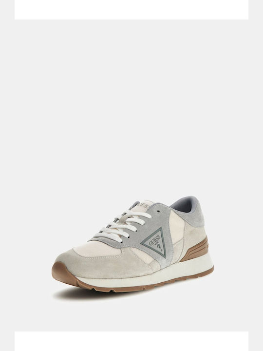 Guess Bărbați Sneakers Cream Grey Brown