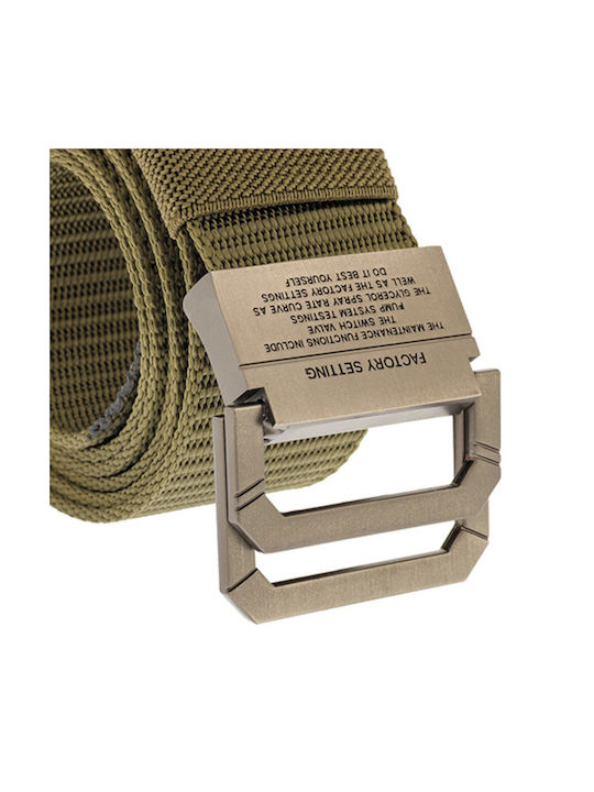 Senior Men's Webbing Belt Wide Belt Khaki