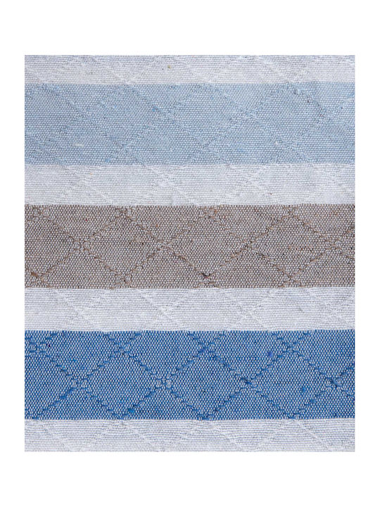 Silk Fashion Ριχτάρι Τετραθέσιου Καναπέ Γούνινο 180x320εκ. Light Blue/blue