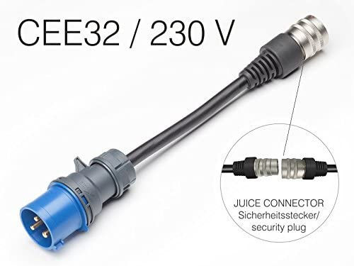 Juice Technology Sicherheitsadapter Juice Connector Cee32 230V Einphasig Blau Juice Booster 2