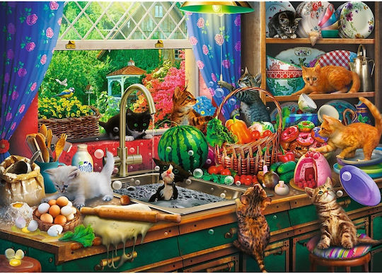 Puzzle Trefl 1000 Premium Plus Ceaiul Pisicilor Toastând