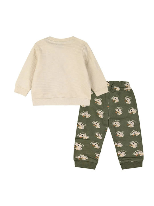 Energiers Kids Sweatpants Set Haki 3pcs