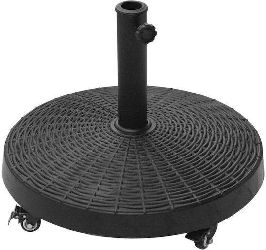 Stand de umbrelă din Plastic Negru 52x41cm