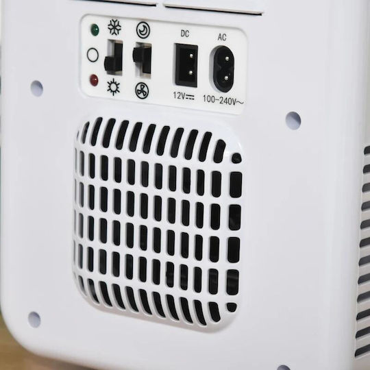 Мини преносим хладилник 12v/220v Бял 4 L 25.8x20.5x26.3 см Мини преносим хладилник 12v/220v Бял 4 L 25.8x20.5x26.3 см