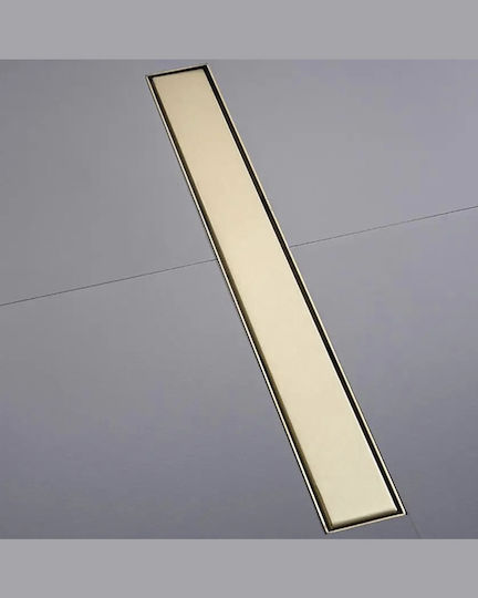 Naron Siphon Boden mit Größe 60x8cm Gold