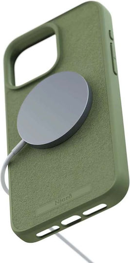 Njord Suede Back Cover Πλαστικό 2mm Χακί (iPhone 15 Pro Max)