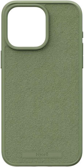 Njord Suede Back Cover Πλαστικό 2mm Χακί (iPhone 15 Pro Max)
