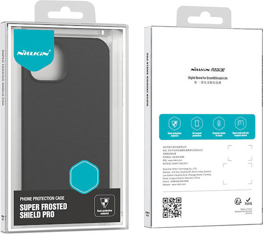 Nillkin Super Frosted Shield Pro Umschlag Rückseite Kunststoff Schwarz (iPhone 15 Pro)