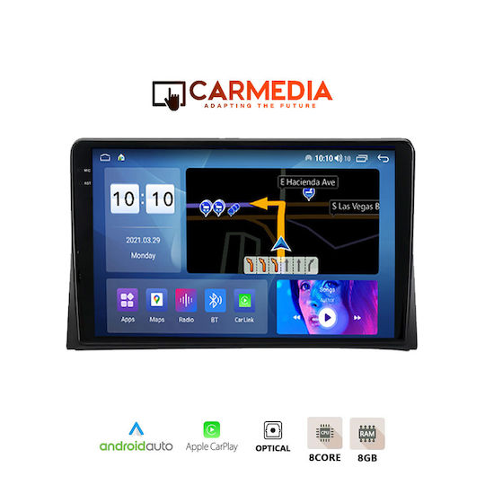 Carmedia Car Audio System for Volkswagen Transporter 2003-2020 (Bluetooth/USB/WiFi/GPS/Apple-Carplay/Android-Auto) with Touch Screen 9.5"