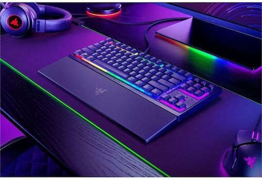 Razer Ornata V3 Gaming Mechanical Keyboard Tenkeyless with Membrane switches and RGB lighting (German)