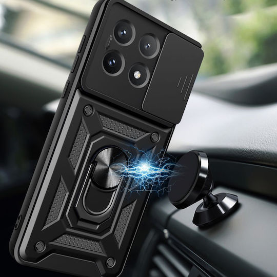 Techsuit Camshield Back Cover Πλαστικό / Σιλικόνης Μπλε (Poco F6 Pro)