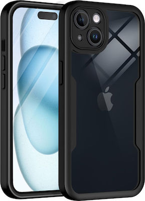 Techsuit 360 Full Cover Set with Glass Black (iPhone 15)