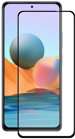 Full Face Tempered Glass Black (Redmi Note 10 / 10s / Poco M5s)