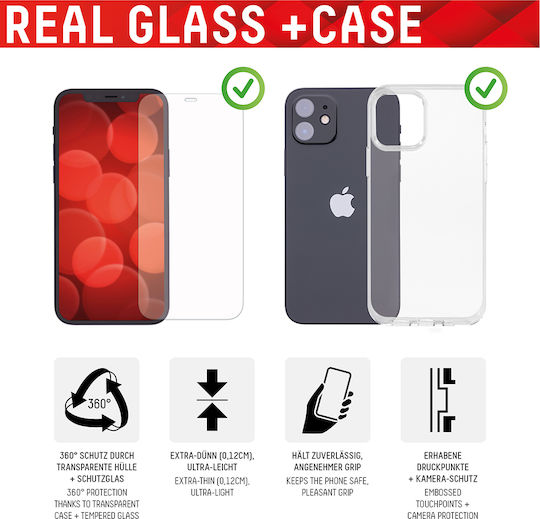 Displex Real Glass Tempered Glass (iPhone 17e / 16e / 14 / 13 / 13 Pro)