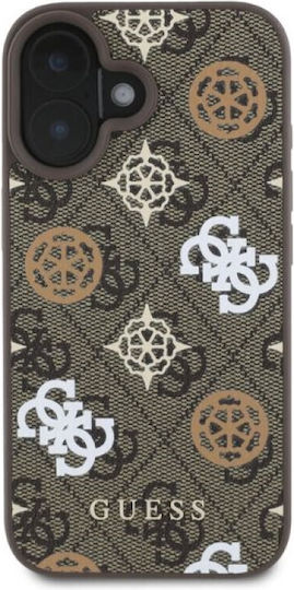 Guess Back Cover Synthetic Leather Brown (iPhone 16, Guess)