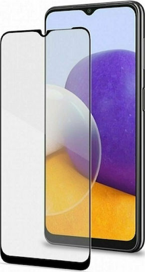 9H Пълно лепило Закалено стъкло за цялото лице Черен (Galaxy A03s)
