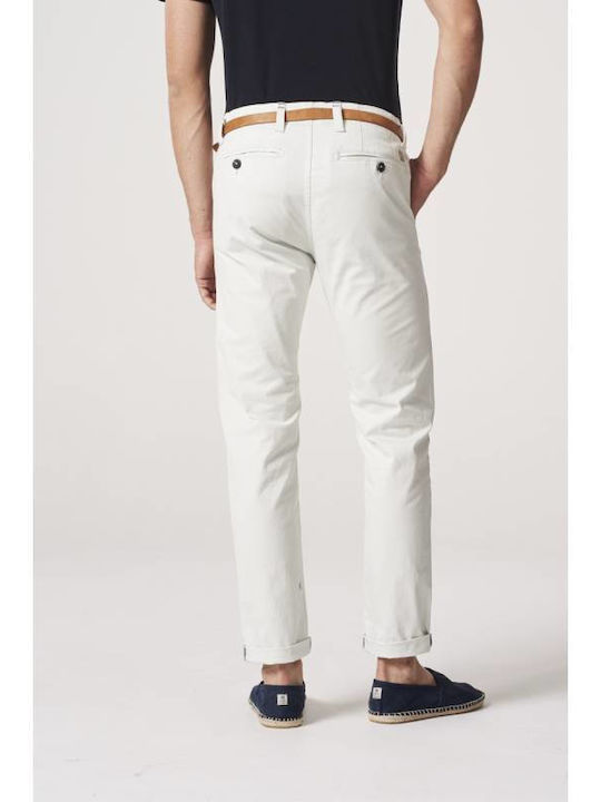 Dstrezzed Presley Men's Trousers Chino in Slim Fit white