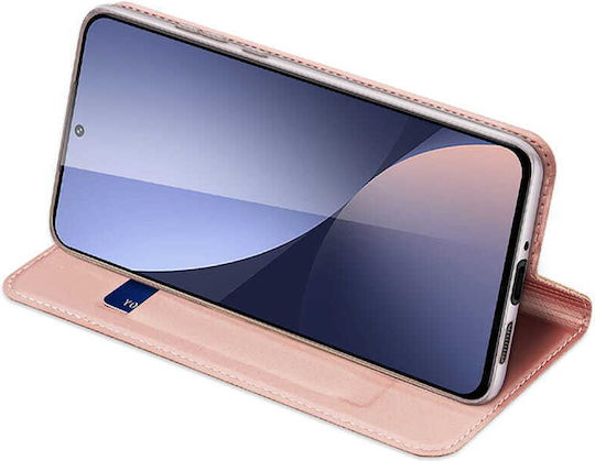 Dux Ducis Skinpro Wallet Δερματίνης Ροζ Χρυσό (Redmi 12 4G / Redmi 12 5G)