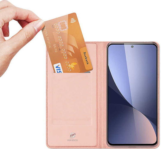 Dux Ducis Skinpro Wallet Δερματίνης Ροζ Χρυσό (Redmi 12 4G / Redmi 12 5G)