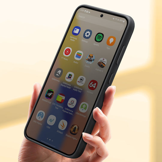 Samsung Back Cover Δερμάτινο Μαύρο (Samsung S24+)