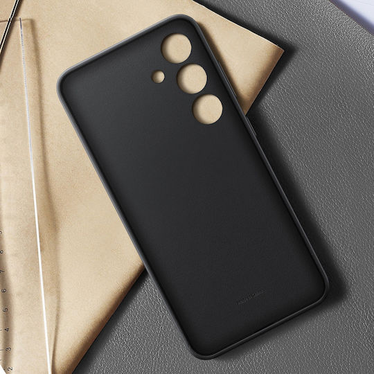 Samsung Back Cover Δερμάτινο Μαύρο (Samsung S24+)