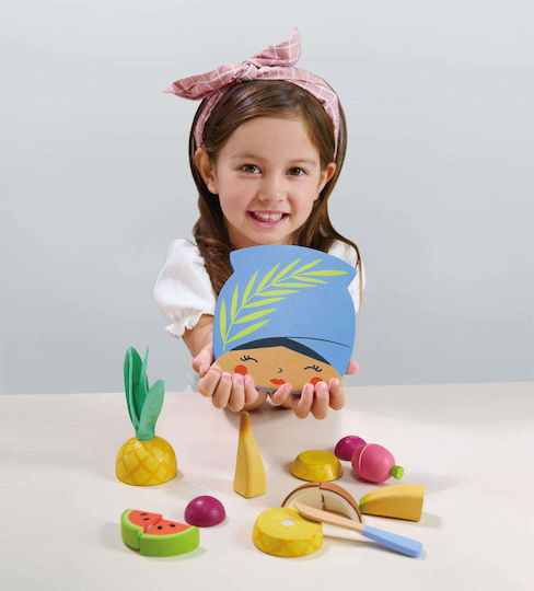 Tender Leaf Toys Дъска За Рязане С Тропически Плодове От Дърво За 3+ Години