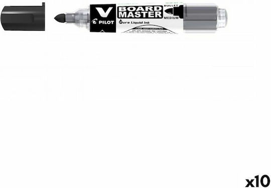 Pilot V Board Master Whiteboard Marker Refillable Black X10