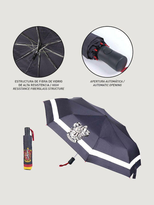 Cerda Kids Curved Handle Umbrella Gryffindor with Diameter 97cm Black