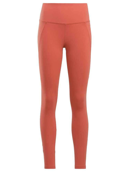 Schulung Frauen Leggings Hochgeschnitten Brick Red
